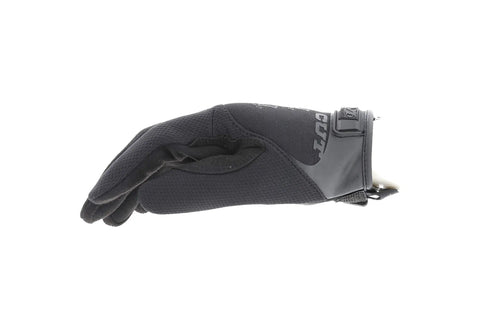 Side view of Tough As Nails Pursuit D5 Women's Tactical Gloves For Police And Military, cut resistant Armortex, black, small size