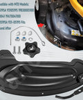 Mulch Plug Kit For 42 Inch Lawn Mower Decks Compatible With MTD Cub Cadet Craftsman 2012 And Later Fits 63105195A 631-05195A 19A30055100 on black mower deck
