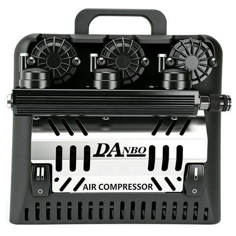 Danboniu 12V Portable Air Compressor With Three Cylinder Motor, High Power DC Pump For Fast Tire Inflation, Heavy Duty On Board Tool For Cars And Trucks, Perfect For Off Road Adventures And Emergency Use