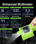 P100 Pro Power Circuit Probe Kit 9V 30V Automotive Circuit Tester 12V 24V AC DC Digital Voltage Tester Multimeter display