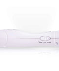 Side view of a white LED Emergency Lights For Home Power Outages 5 Pack Plug In Flashlight Combo with switch visible