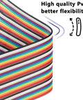 Jumper Wire Kit 120 Piece Set With Three 40 Pin Jumpers, 10 Cm Length, showing flexible multicolor ribbon cables.