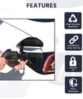 Hella Secure Tesla Charger Lock For J1772 Adapter Non Flange Compatible With Model 3 Y S And X Plus Years Two Pack Black in use on Tesla.