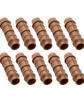 10 Pack Half Inch Barbed Couplings For Drip Irrigation Tubing Soaker Hoses And Sprinkler Lines Easy Tool Free Installation Leak Resistant