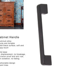5 Inch Aluminum Alloy Drawer Handles Set Matte Black Cabinet Pulls With Solid Base Includes Screws Durable Rust Resistant Hardware For Kitchen And Bathroom Drawers Easy Install 10 Pack, black cabinet handle side view