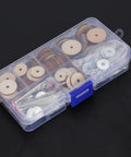 50 Set Doll Joints And Cotter Pins Skeleton Movable Joints For Teddy Bear Making Supplies, wood joints and pins in clear box