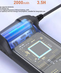 Industrial Endoscope 1080P HD 8mm Borescope with 4.3 Inch Screen showing 2000mAh battery and inner circuit board details