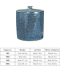 Grab This Solid Ceramic Rice Container With a Tight Seal, Heavy Duty 25kg Grain Dispenser for Your Kitchen Grub Stash, blue ceramic jar
