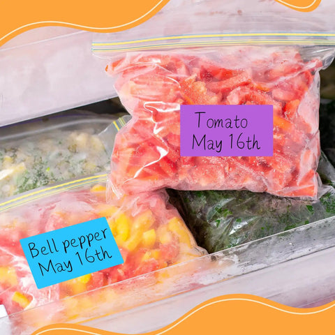 Color Code 3x5 Inch Fluorescent Rectangle Labels 8 Bright Colors For Envelopes Files Inventory And Home Office Organization 240 Labels On 80 Sheets Easy Tagging And Color Coding used on frozen food bags with dates