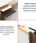 6 Inch Tab Pulls For Cabinets 10 Pack Polished Chrome Finger Edge Drawer Handles with Screws in various finishes on cabinet edges