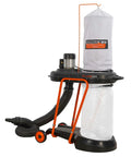 Real Pro Heavy Duty 20 Gallon Dust Collector With Beefy 6 3 Amp Motor And Knockout 677 Cfm Suction for garage cleanups and sawdust extraction.