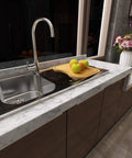 Kitchen with Ultra Wide Marble Contact Paper Peel And Stick For Countertops Desks And Tables 36x197 Inches Waterproof Self Adhesive Vinyl Wrap Removable Oil Proof Finish For A Seamless Kitchen Countertop Makeover.