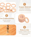 Top Shelf High Grade Copper Crush Washers Assortment Kit, 14mm by 22mm, crafted for reliable oil drain plug seals.