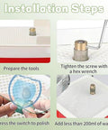 Installation steps for Two Pack Stained Glass Grinder Bits Three Quarter Inch Brass Core Diamond Head Tools For Glass Art.