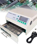 Reflow Oven And Soldering Station For PCB Boards With Hot Air Circulation Automatic Reflow Machine, model T-962, with open tray