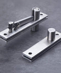 360 Degree Shaft Swivel Wood Door Hinge With Concealed Mount And Adjustable Gap Up And Down Pivot Hardware Silent Soft Close