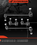 Beefed Up Set Of Four Front And Rear Sway Bar End Links Kit Stabilizer Links for Nissan Altima and Maxima displayed on black background