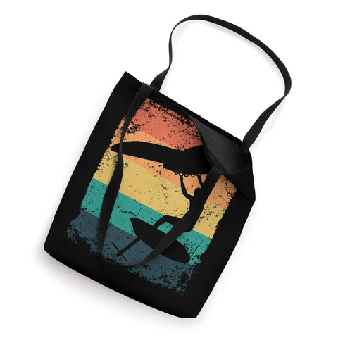 Retro Wing Foil Tote Bag For Wingsurfing Enthusiasts A Colorful Vintage Wingboard Carrier Built For Wingfoil Gear 16x16 Inch Tote