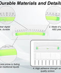 Close-up of Four Pack RV Level Bubble Kit With Two Rectangular And Two T Type Levels Stick On Or Screw Mount Mini Levelers materials