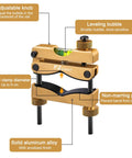 Gold Scope Leveling Kit with High Precision Bubble Leveling System and Magnetic Universal Mount for Riflescopes, side view