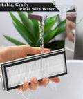 Washing Replacement HEPA Filter Set For Qrevo S Curve Pro Plus MaxV Edge Robotic Vacuum Cleaners under running water
