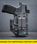Built Tough As Nails Metal Belt Clip For IWB OWB Concealed Carry Rig And Every Day Sheath With Complete Hardware Kit In Clean Dark Gray Tone Crafted Stateside with holster and firearm.