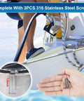 Installation of 1-1/2 Inch Boat Gas Deck Fill Filler With Keyless Cap, Stainless Steel Marine Deck Filler for boats