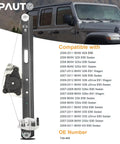 Rear Driver Side Power Window Regulator Assembly Without Motor For BMW E90 E91 2006 2012 323i 325i 328i 330i 335i M3