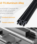 2 Pack 400mm 2040 V Slot Aluminum Extrusion European Standard Anodized Black Profile With Accessories For 3D Printer And CNC Building Kit Includes L Shaped Corner Connectors 50 T Nuts And Wrench Beefed Up 6063 T5. 6063 T5 black anodized aluminum extrusion profile