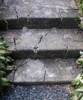Cracked concrete steps, potential site for Expansive Demolition Grout for Rock Breaking and Concrete Cutting, 18,000 PSI Beast Strength.