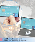Set Of 6 RFID Blocking Card Sleeves With Transparent Front For Quick Card Visibility And Easy Access, No Fuss Wallet Protector