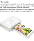 USB printer printing a color photo for Mirror Photo Booth With Printer And 4K HD Camera, RGB Surround Lighting, 16 Inch Touch Screen.