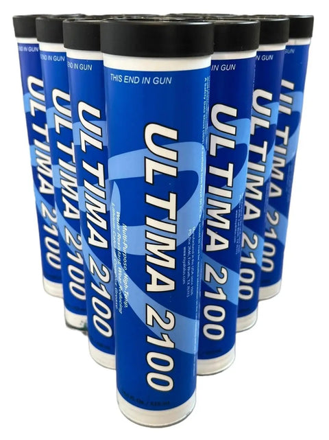 Front view of Ultima 2100 NLGI Grade 2 Lithium Calcium Complex Multi Purpose High Temp Grease 10 Pack of 14.5 Fl Oz Each