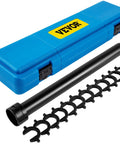 VEVOR inner tie rod tool kit in blue case with 1/2-inch drive tube and 13 crowfoot adapters.
