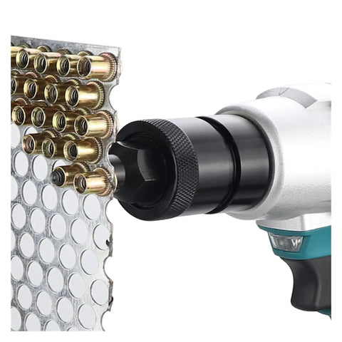 Detail of Pro Workhorse Cordless Electric Rivet Gun With Brushless Motor automatic rivet nut setter for aluminum steel.