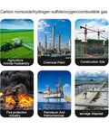 Various industrial settings for All In One 4 In 1 Gas Leak Detector With Oxygen O2 Ex Hydrogen Sulfide H2S And Carbon Monoxide CO