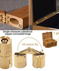 Brass Barrels Concealed Cabinet Hinges For Small Closets And Cupboards Cylindrical Door Hardware With 180 Degree Adjustable
