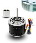 Heavy Duty Furnace Blower Motor Replacement One Third HP Four Speed 115V 1075 RPM For GE And Trane Systems Direct Plug And Play