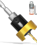 Rock Solid Carbide Tipped Countersink Drill Bit With 1/8 Inch Point And 3/8 Inch Chamfer Angle with quick release hex shank.