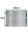 Slick Smart 13S 48V 30A Lithium Ion Bms Protection Board With Balanced Wire Ntc Sensor top view, measuring 69mm x 51mm.