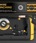 Gasless Flux Core MIG Welder 3 In 1 With MIG Stick And Lift TIG Capabilities 110V DC Inverter LCD Display 135A Output wire inching feature