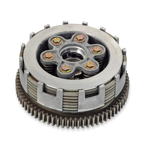 High Performance 6 Plate Clutch Assembly For CG150 CG175 CG200 CG250 Tricycle Motorcycle ATV Manual 6 Speed Transmission Replacement