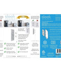 Slick Inverted Outlet Concealer Kit details with cord management features and installation instructions on packaging