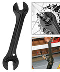 2 Pack Bicycle Cone Spanner Hub Wrench Set with Double Sided Pedal Wrenches for 13mm and 14mm Sizes Wheel Hub Axle Cone Adjuster Tools