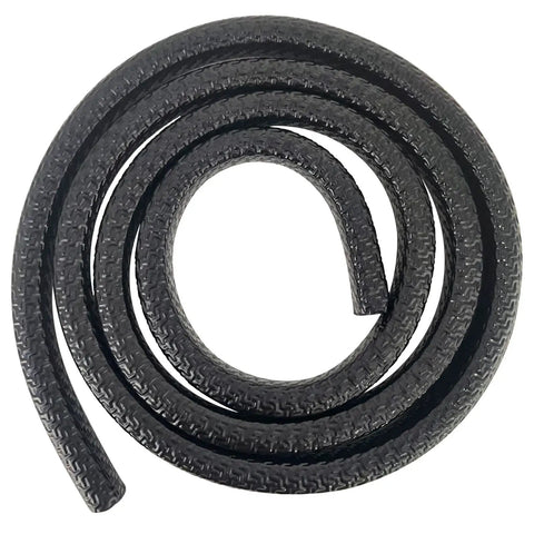 Black Brim Edge Protector Strip For Hard Hats, Pro Grade Hard Hat Accessory, 37.4 Inch Brim Cover, Durable Rubber Outer Layer With Anti Slip Pattern