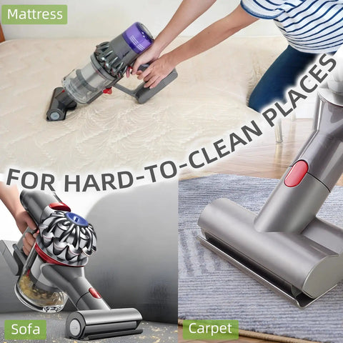 Mini Brush Head Tool For Cordless Vacuum Cleaners V7 V8 V10 V11 V15 Mattress Upholstery Tool Replacement