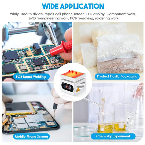 High Power Soldering Hot Plate Station 110V 350W used for PCB board welding, mobile phone screen repair, and chemistry experiment