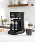 Replacement Glass Carafe For 12 Cup Coffee Makers Compatible With LMX TP MMX MSX Series on kitchen counter