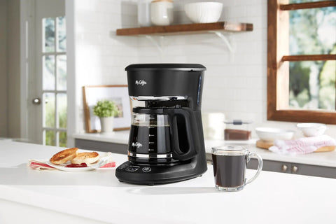 Replacement Glass Carafe For 12 Cup Coffee Makers Compatible With LMX TP MMX MSX Series on kitchen counter