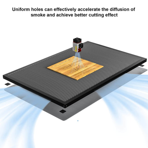 Beefy Honeycomb Laser Bed Working Table 530x850mm (20.87 x 33.46 Inch) for engraving and cutting, with stable aluminum surface